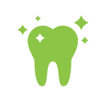 Sparkling tooth icon for cosmetic dentistry which is offered by this dentist in Oak Lawn, IL
