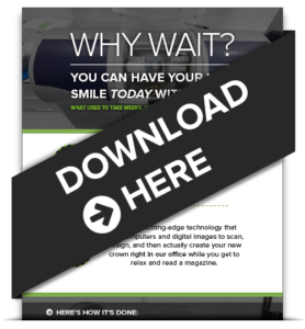 Download the CEREC Same Day Crown Infographic by your dentist in Oak Lawn